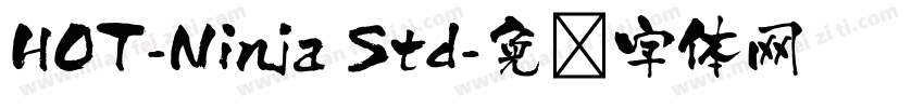 HOT-Ninja Std字体转换